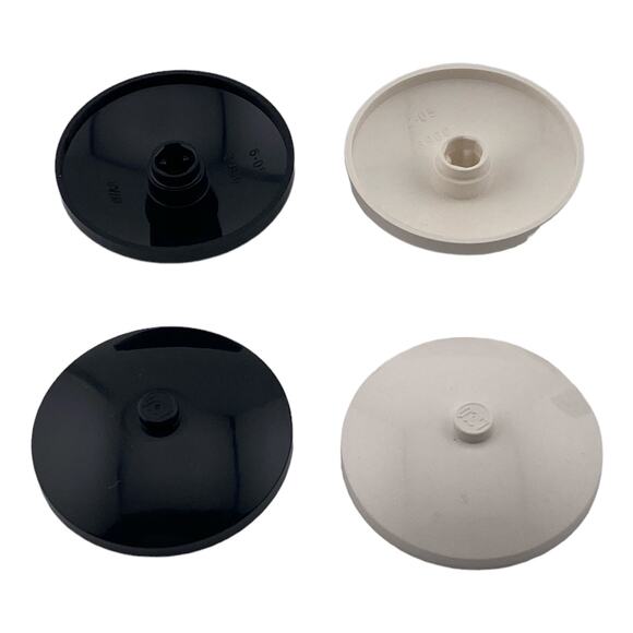 Lego Round Black & White Specialty Cap Plates 2x2 - 75 Pcs - A514 - Picture 10 of 10